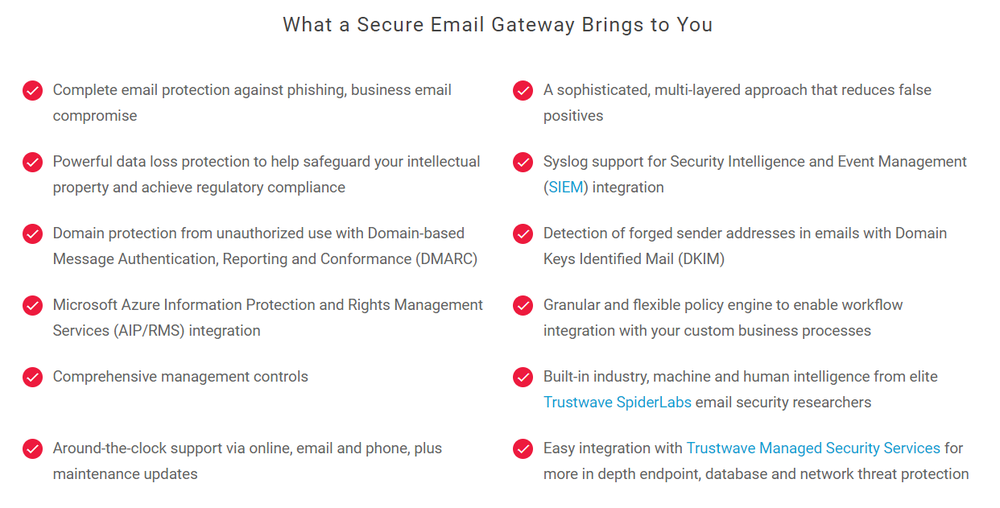 Trustwave Secure Email Gateway Screenshot 1