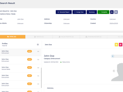 Sentinel™ - Search Result