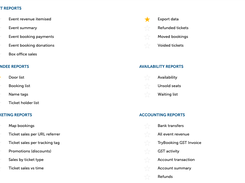 TryBooking - Reports