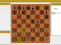 The game in action (yellow fields mark the last move)