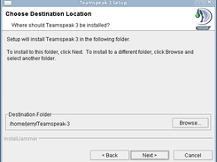 Teamspeak 3 Linux Installer - Install Folder