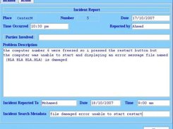 Adding Incident Report Process