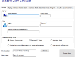 Windows Client Generator