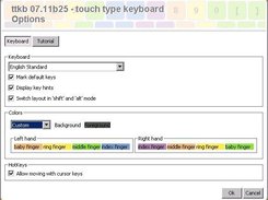 02 - Options dialog for on-sceen keyboard.