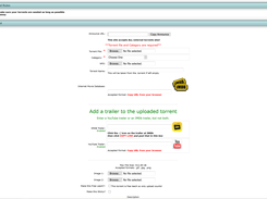 Upload page