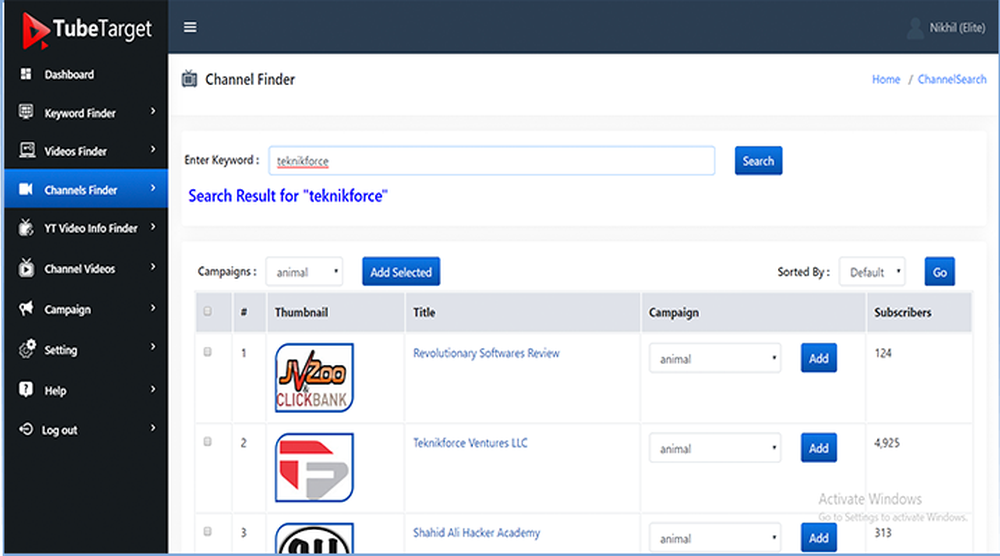 TubeTarget Screenshot 1