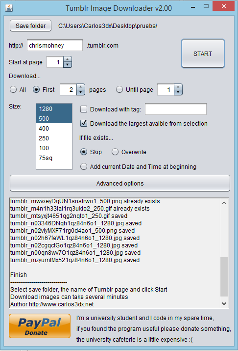 Tumblr Image Downloader Download Sourceforge Net This is a very easy tool, from here you can easily download tumblr photo from your desktop, laptop, tablet, android, or your mobile. tumblr image downloader download