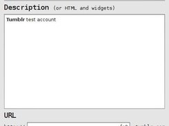 User information window
