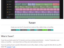 Tunarr Screenshot 1