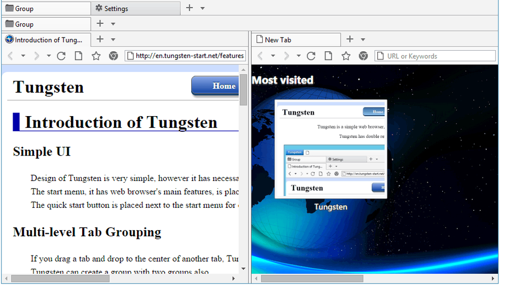 Tungsten Screenshot 1