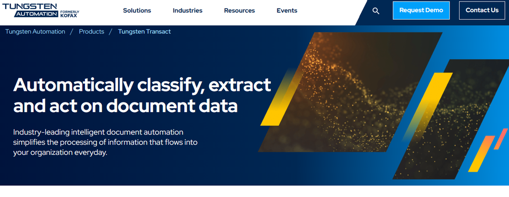 Tungsten Transact Screenshot 1