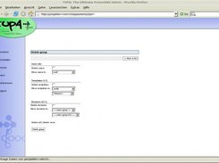 Delete group with users/templates/domains