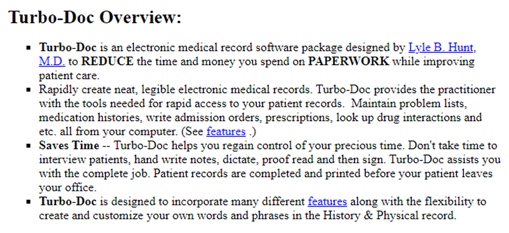 Turbo-Doc Screenshot 1