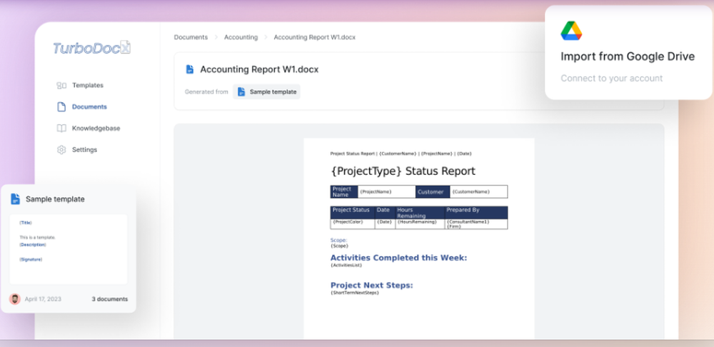 TurboDocx Screenshot 1