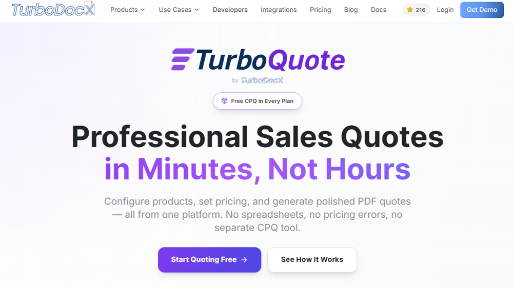 TurboQuote Screenshot 1