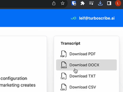 TurboScribe Screenshot 3