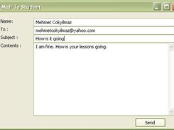 PyStudent Send Mail to Student GUI