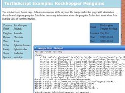 Embedded semantic data on a turtlescript example page.
