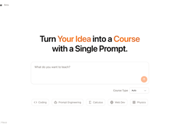 Prompt-based course generation