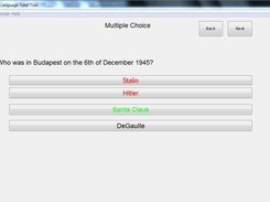 4-question multiple choice test part