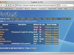 TuxBank 0.77 Beta