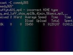 Tuxcast 0.3's MIME type filtering at work