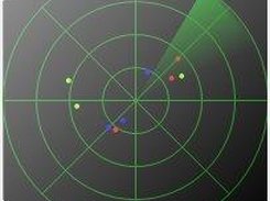 Radar scope component in action.