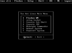 Tux Hat Linux - Main Menu