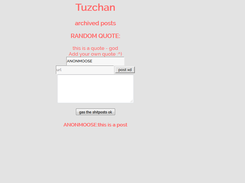 Screenshot of mainpage