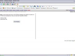 System Tools - Database Integrity