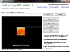 This is the simple interface of Tweak My Logon