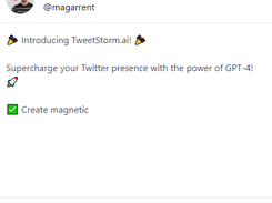 TweetStorm.ai Screenshot 1