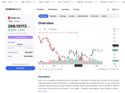 Tesla Stock Page