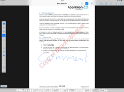 Working with documents in  Loomion twelve