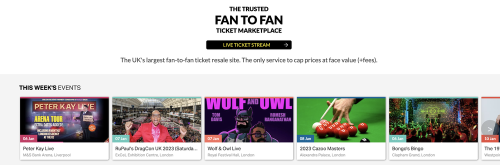 Twickets Screenshot 1
