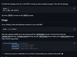 Twitter.jl Screenshot 1
