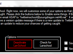 Start-up page and options.