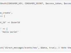 TwitterOAuth Screenshot 1
