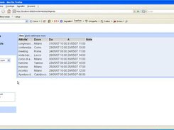 Composite view of chat (small) and the agenda (big) panel