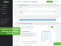Auto Response Text with Link Shortening and Tracking