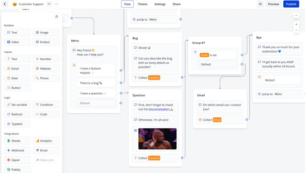 Typebot Screenshot 1