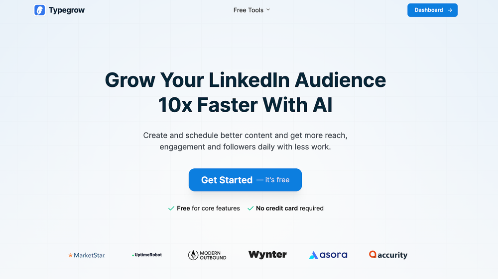 landing page