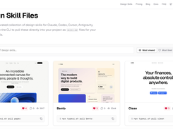 Design md skill files for AI