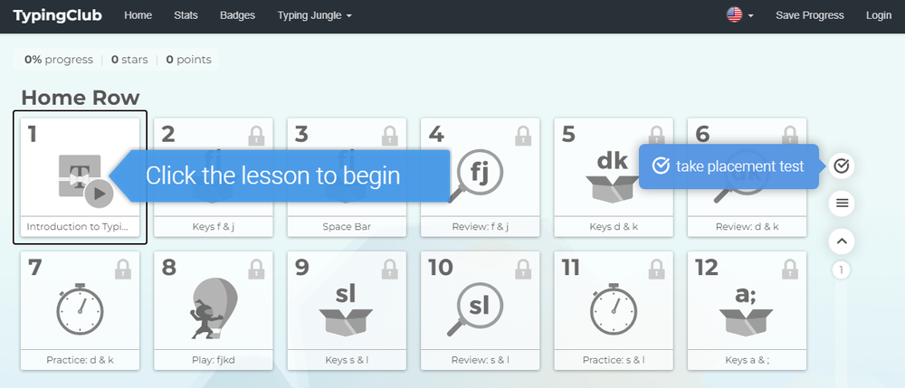 TypingClub Screenshot 1
