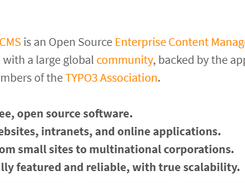 TYPO3 Screenshot 1