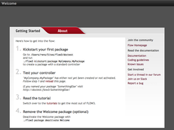 The Flow Welcome Screen