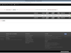 Admin orders listing