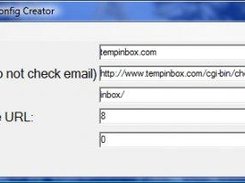 The email host GUI application.