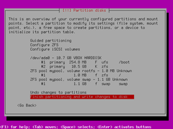 Disk partitioning