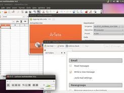 LibreOffice Calc, Arista Transcoder, VLC Media Player e Mozilla Thunderbird